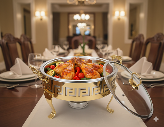 Golden Serving Buffet Shahi Style