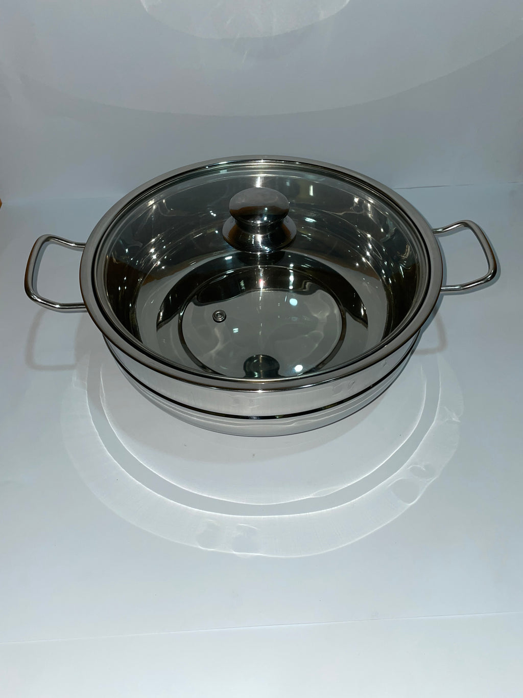 Glass lid Steel Hot Pot