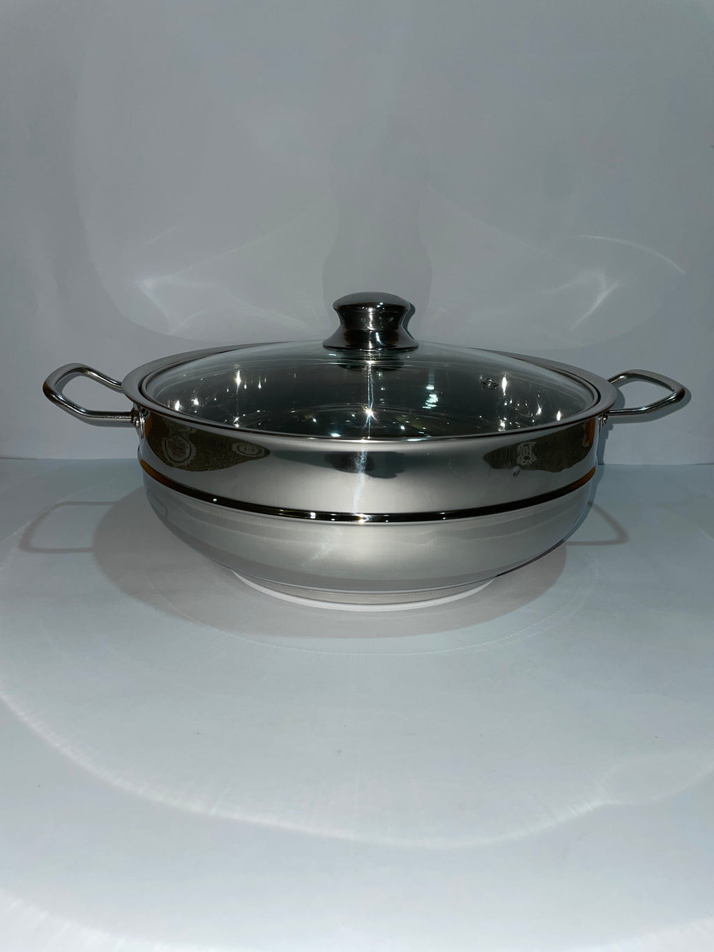Glass lid Steel Hot Pot