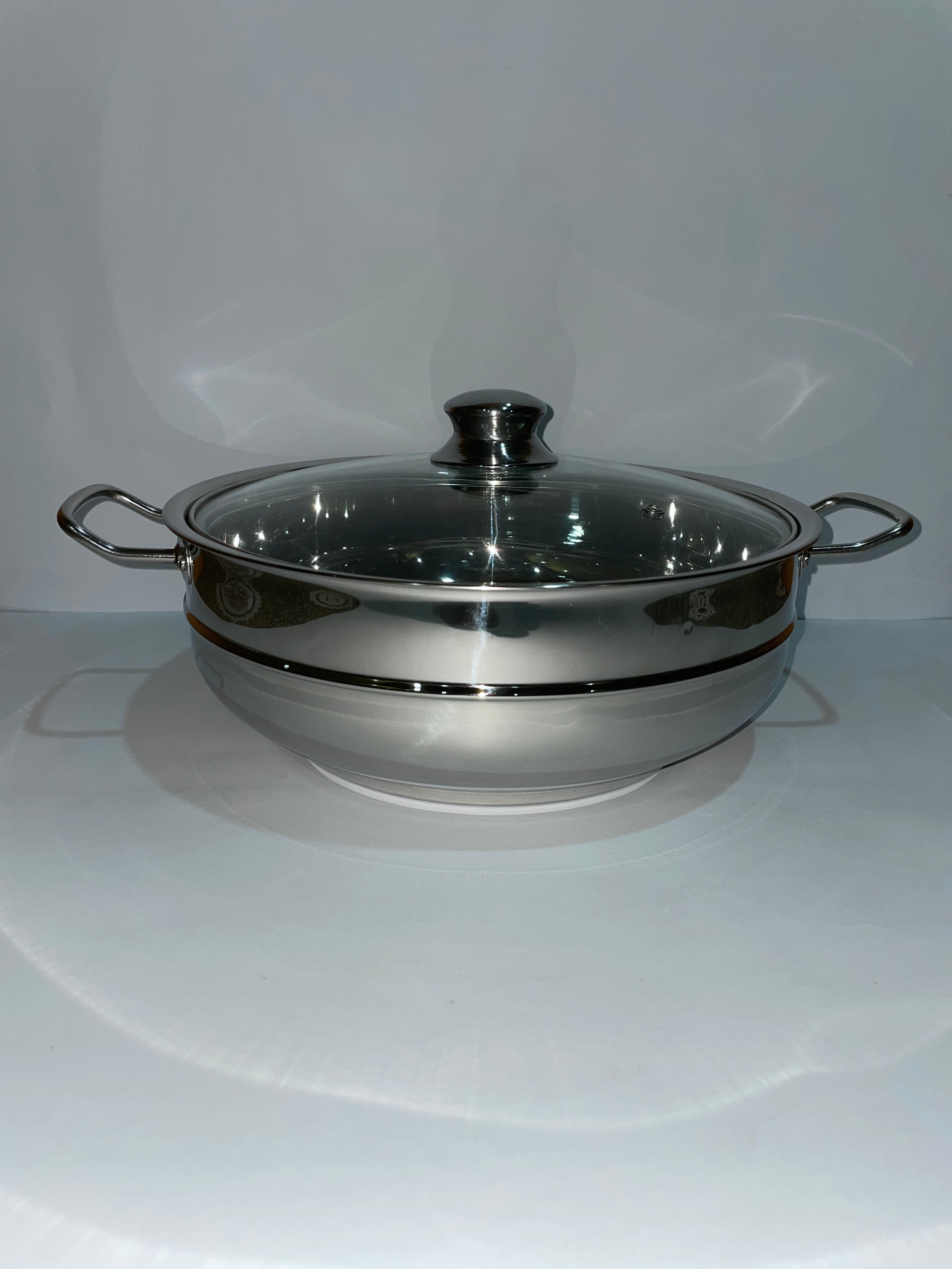 Glass lid Steel Hot Pot