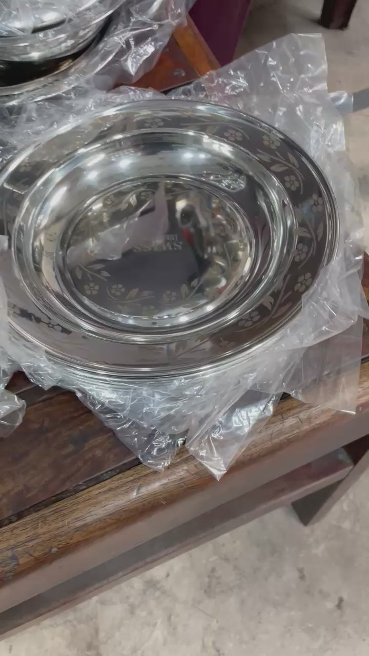 Stainless Steel dinner Set 66pcs in Lazer Printed Quality